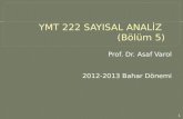 YMT 222 SAYISAL ANALİZ  (Bölüm 5)