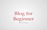 Blog for Beginner