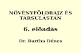 NÖVÉNYFÖLDRAJZ ÉS TÁRSULÁSTAN 6. előadás Dr. Bartha Dénes