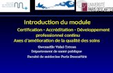 Gwenaëlle Vidal-Trécan Département de santé publique  Faculté de médecine Paris Desca rtes