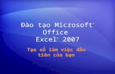 Đào tạo Microsoft ®  Office  Excel ® 2007