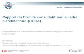 Rapport du Comité consultatif sur le cadre d'architecture ( CCCA )