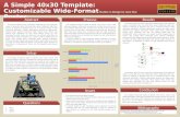 A Simple  40x30 Template :  Customizable Wide-Format Poster