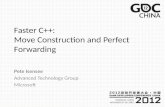 Faster C++: Move Construction and Perfect Forwarding