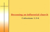 Becoming an influential church
