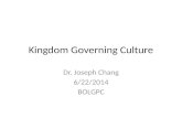 Kingdom Governing Culture