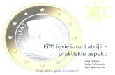 Eiro ieviešana Latvijā – praktiskie aspekti