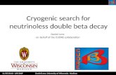 Cryogenic search for neutrinoless double beta decay