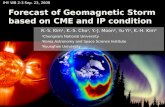 Forecast of Geomagnetic Storm based on CME and IP condition