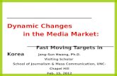 Dynamic Changes        in the Media Market:                Fast Moving Targets in Korea