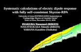 Systematic calculations of electric dipole response with fully self-consistent Skyrme-RPA
