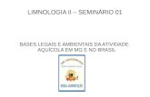 LIMNOLOGIA II – SEMINÁRIO 01