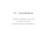 F1 - Introduktion