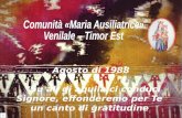 Comunità «Maria Ausiliatrice» Venilale  – Timor  Est
