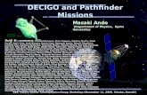 DECIGO and Pathfinder Missions