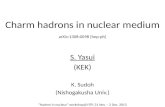 Charm hadrons in nuclear medium