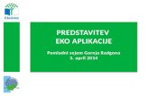 PREDSTAVITEV  EKO APLIKACIJE Pomladni sejem Gornja Radgona 3. april 2014