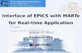 Interface of EPICS with MARTe for Real-time Application