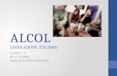 ALCOL  LEGISLAZIONE  ITALIANA