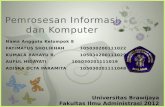 Pemrosesan Informasi dan Komputer