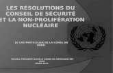 Les résolutions du  Conseil de sécurité  et la non-prolifération nucléaire