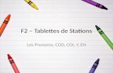 F2 –  Tablettes  de Stations
