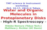 Water and Organic Molecules in Protoplanetary Disks - High-R Spectroscopy -