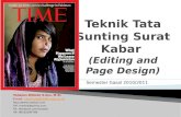 Teknik  Tata  Sunting Surat Kabar (Editing and Page Design)