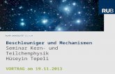 Beschleuniger und Mechanismen Seminar Kern- und Teilchenphysik Hüseyin  Tepeli
