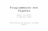 Programmeren met Algebra