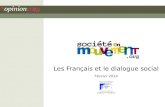 Les Français et le dialogue social Février 2014