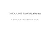 ONDULINE  Roofing sheets
