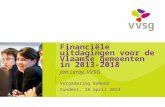 Financiële uitdagingen voor de Vlaamse gemeenten in 2013-2018 Jan Leroy, VVSG