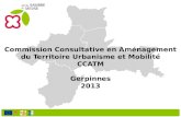 Commission Consultative en Aménagement du Territoire  Urbanisme et Mobilité CCATM Gerpinnes 2013