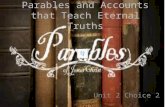 Parables and Accounts that Teach Eternal Truths