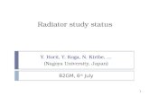 Radiator study status