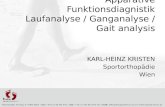 Apparative  Funktionsdiagnistik Laufanalyse / Ganganalyse  /  Gait analysis