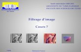 Filtrage d’image Cours  7