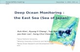 Deep Ocean Monitoring :     the East Sea (Sea of Japan)