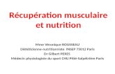 Récupération  musculaire et nutrition