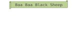 Baa  Baa  Black Sheep