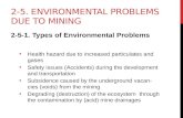 2-5. Environmental problems due to mining