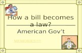 How  a bill becomes  a law?