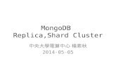 M ongoDB Replica,Shard Cluster