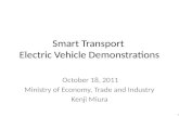 Smart Transport  Electric Vehicle Demonstrations