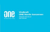 Vindkraft  ONE Nordic koncernen