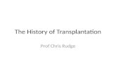 The History of Transplantation