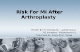Risk For MI After  Arthroplasty