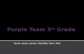 Purple Team 5 th  Grade