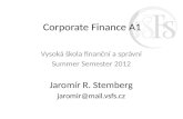 Corporate  Finance A1